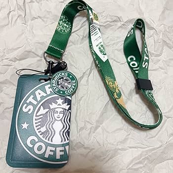【美品】スタバ 日本初 初代 スターバックスカード　当時物 ネックストラップ付き 美品】スタバ 日本初 初代 スターバックスカード 当時物 ネック
